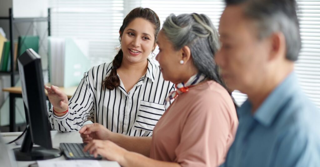 Couple reviewing supplemental health insurance coverage options together